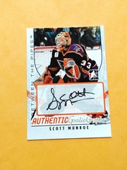 2007-08 In The Game Between The Pipes GoalieGraphs #A-SM Scott Munroe Auto